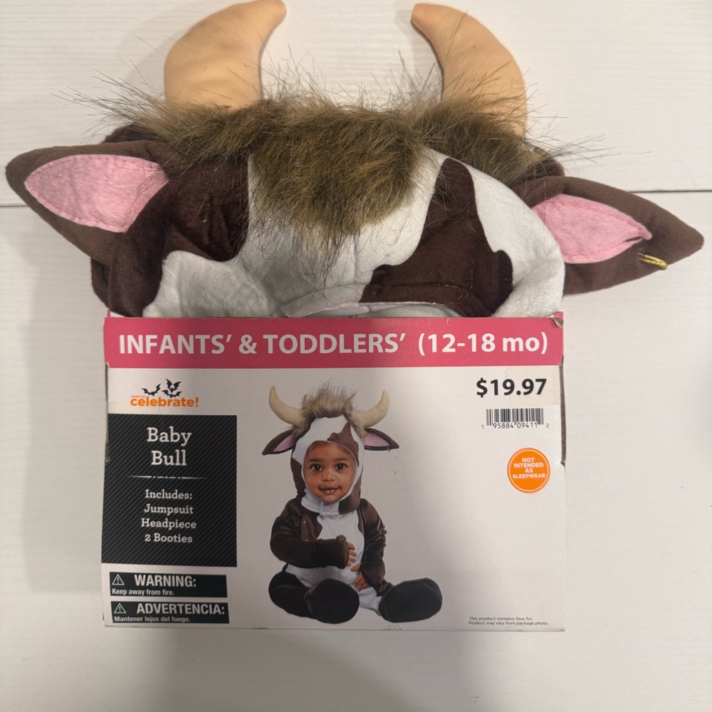 Baby Bull Costume 12-18mo
